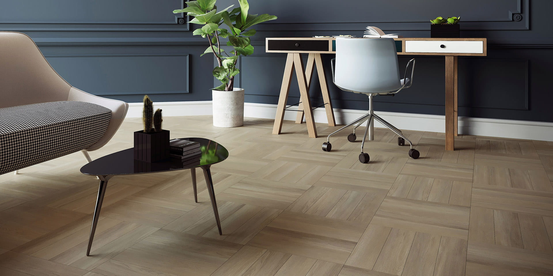 New England Oak Parquet – Sand
